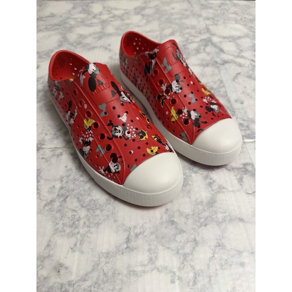 Native Disney Minnie & Mickey Mouse Jefferson Shoes Red Women's 7 Men's 5 NWOT